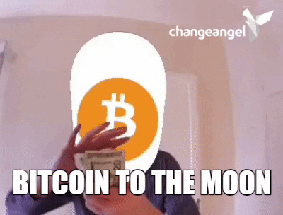 Bitcoin to the moon gif