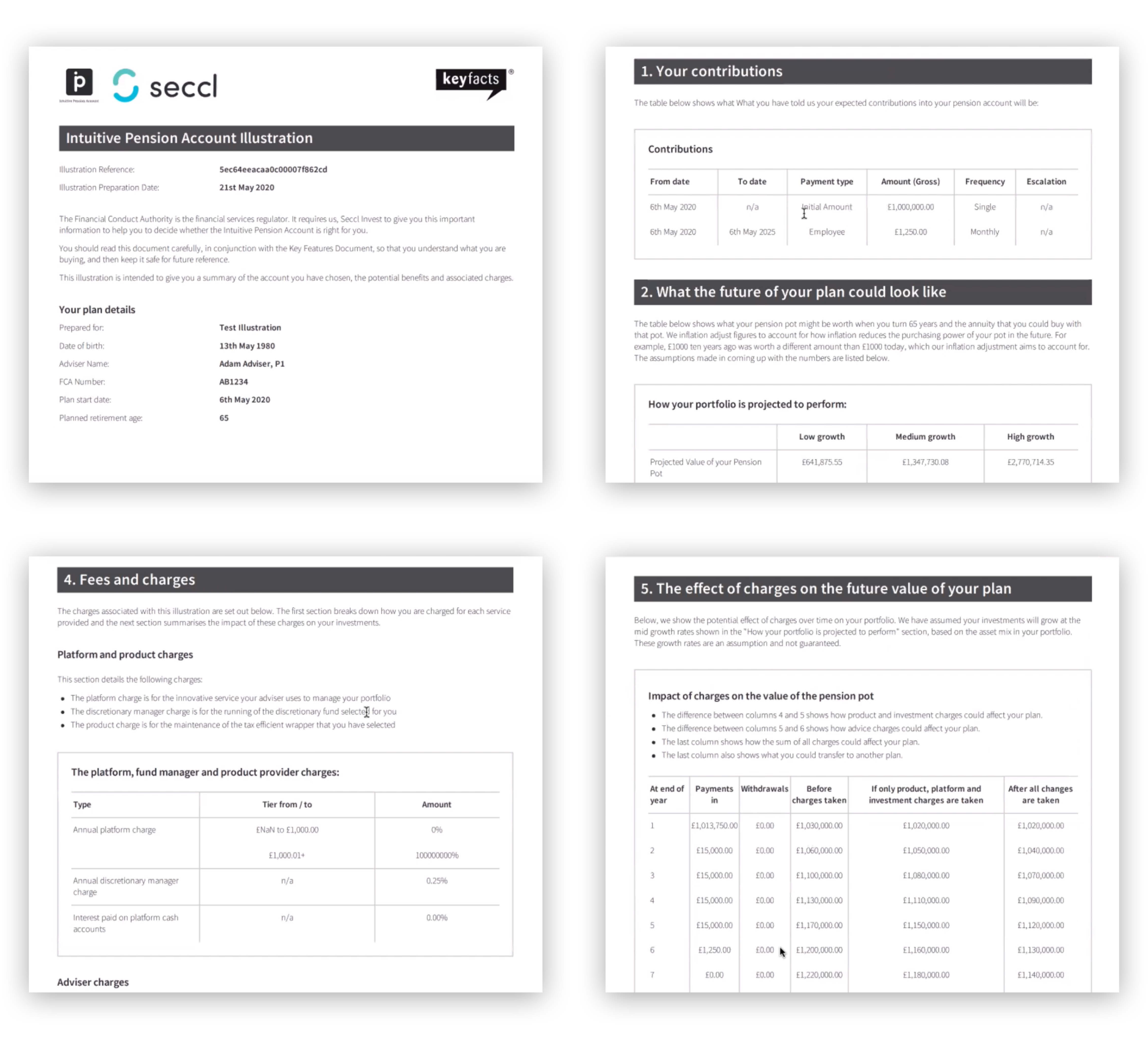 We've tried to make our illustration documents clear and easy to read