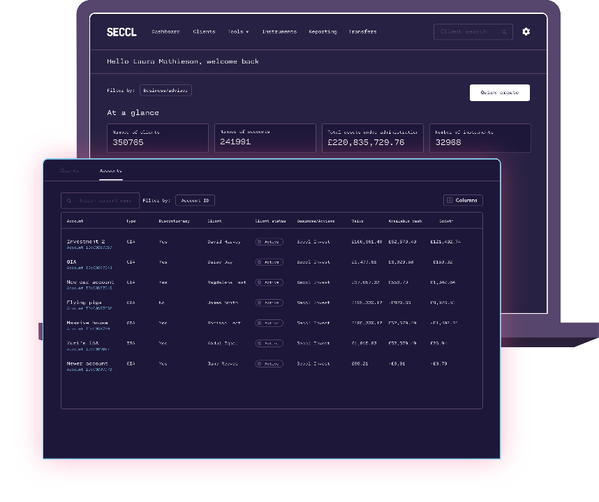 Seccl portal API graphic