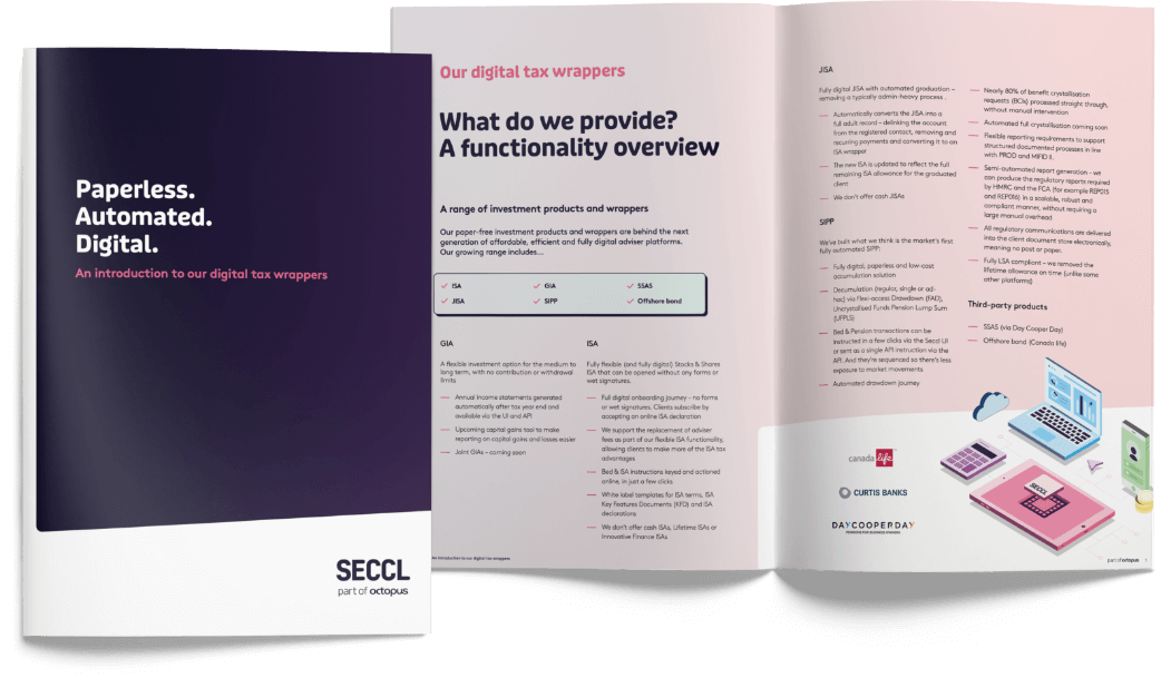 Tax wrapper brochure